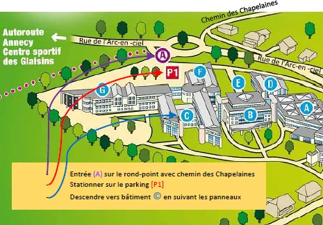 Plan IUT Annecy-le-Vieux